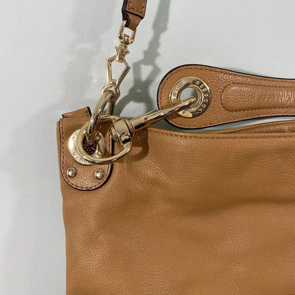 Rebecca Minkoff Tan Spikes Whipped Chelsea Leather Shoulder Bag Crossbody Strap